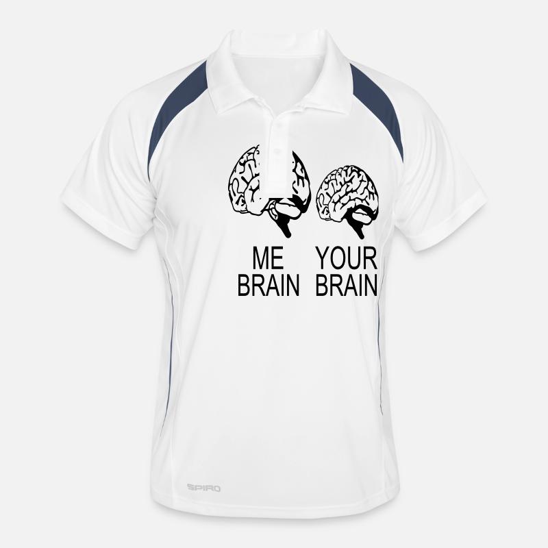 me brain your brain Men's Polo breathable