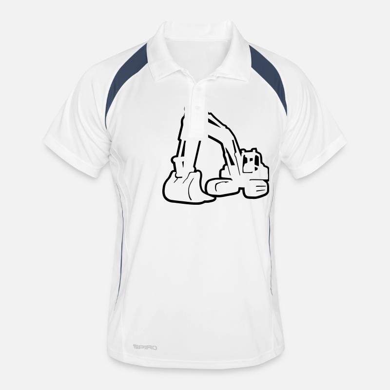 Bagger / Kettenbagger / excavator 5 - invers Men's Polo breathable