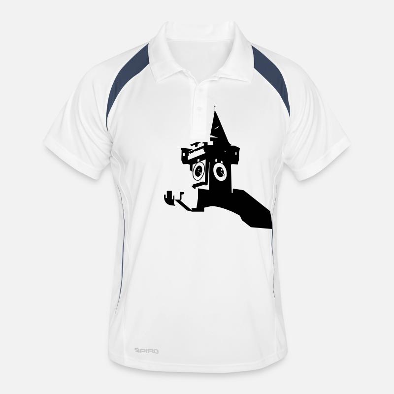 Grazer Uhrturm Männer Polo atmungsaktiv