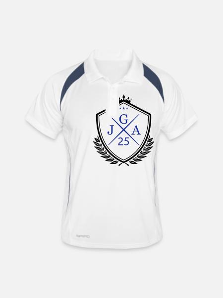 Jga 25 - Men's Polo breathable - white/navy - Front