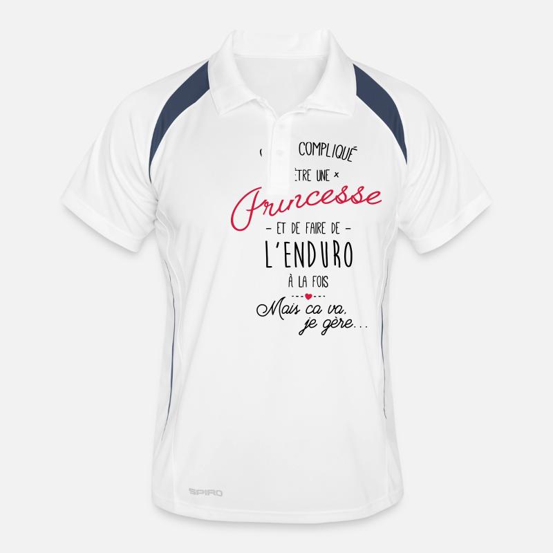 princesse et enduro Polo respirant Homme