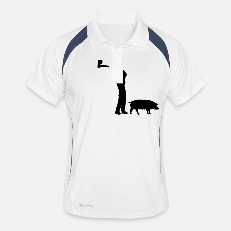 h1n1 cochon Polo respirant Homme