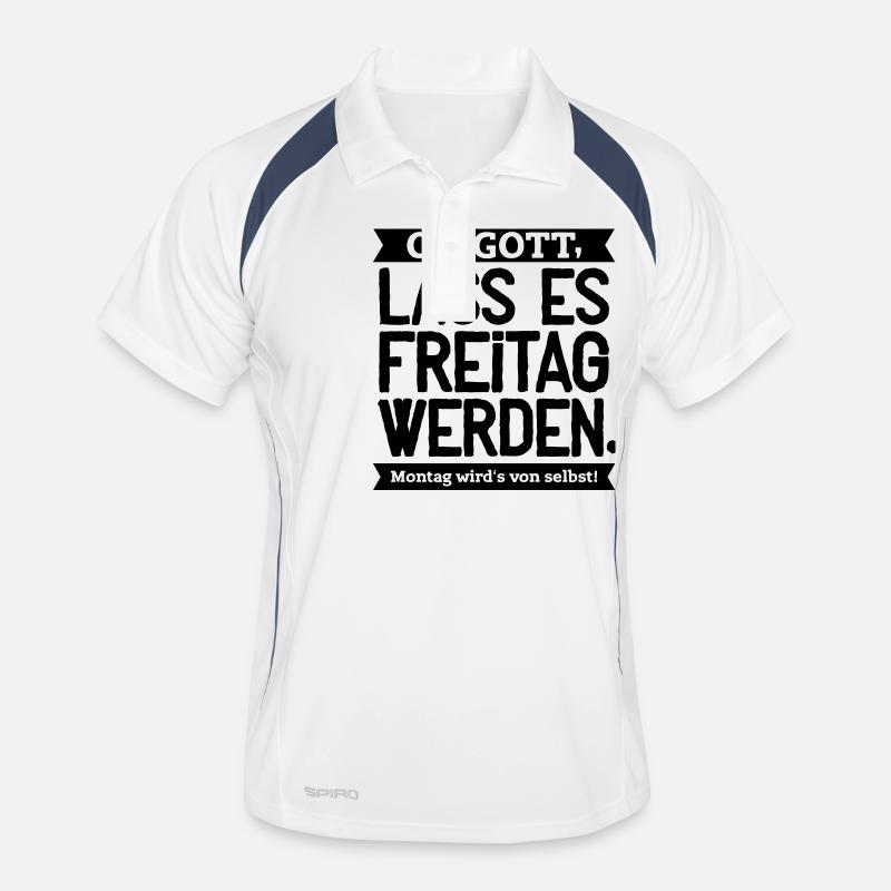 Lass es Freitag werden! Männer Polo atmungsaktiv