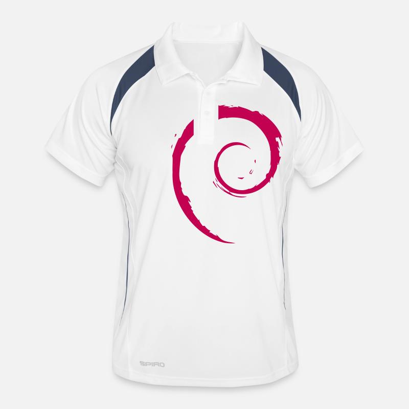 Système d’exploitation Linux Spiral PC Gift IT Idea Polo respirant Homme