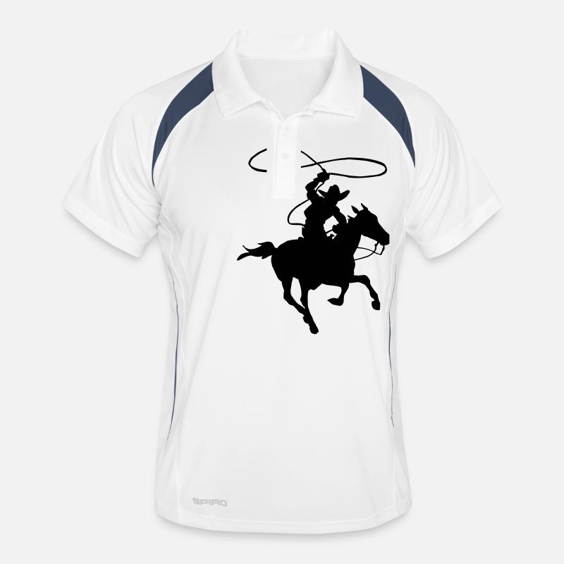 Cowboy Männer Polo atmungsaktiv