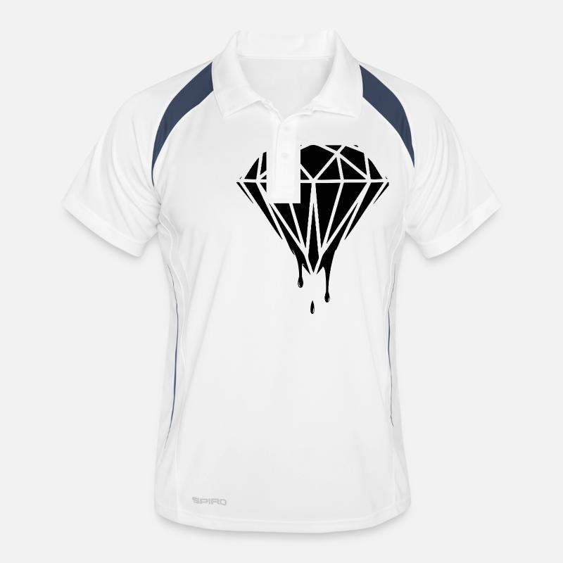 Dripping diamant Polo respirant Homme