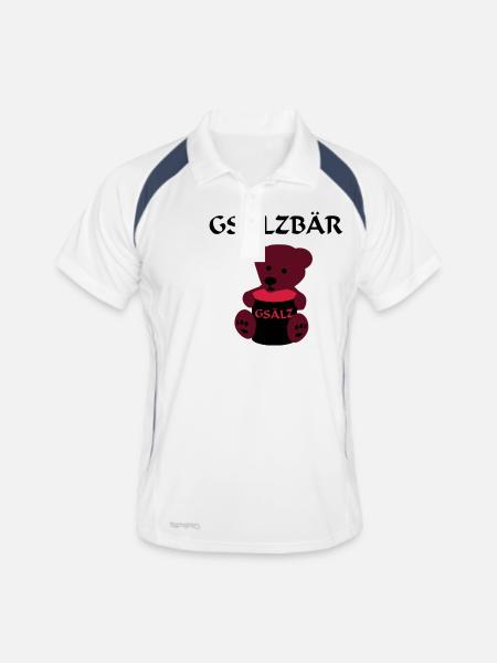Gsälzbär - Men's Polo breathable - white/navy - Front