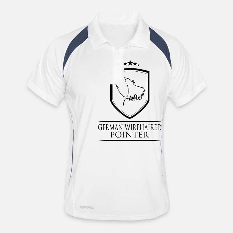GERMAN WIREHAIRED POINTER COAT OF ARMS Men's Polo breathable