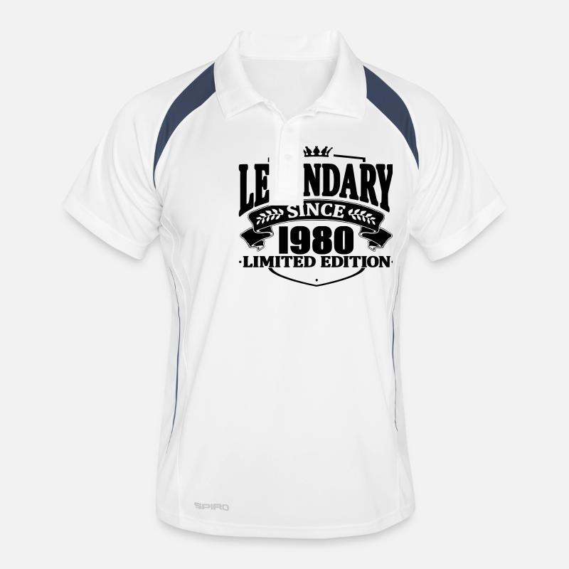 Legendary since 1980 - Men's Polo breathable - white/navy
