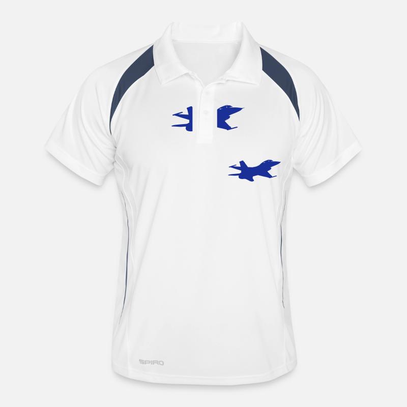 F-16-Kampfjets Männer Polo atmungsaktiv