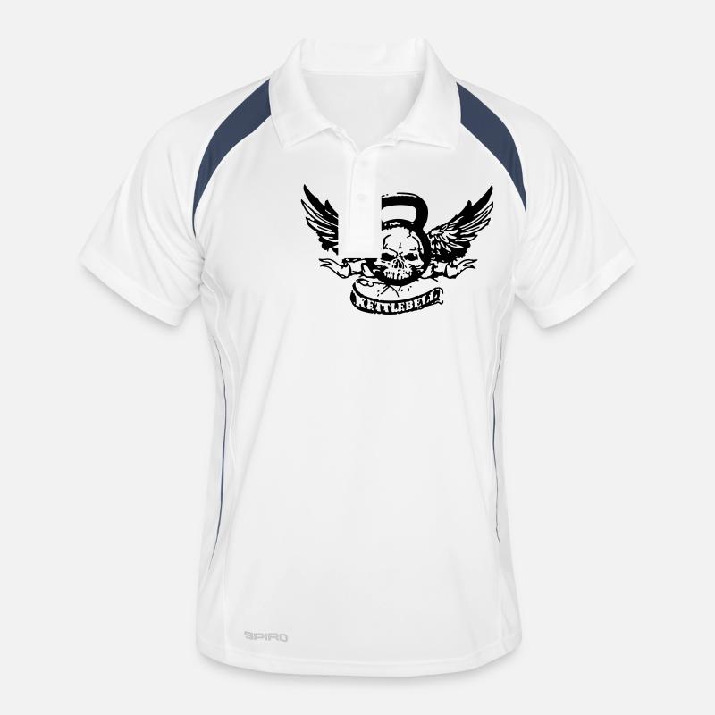kettlebell skull Men's Polo breathable