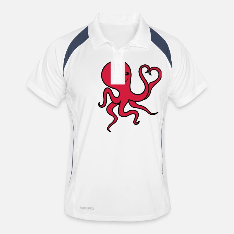 octopus_in_love_02 Männer Polo atmungsaktiv