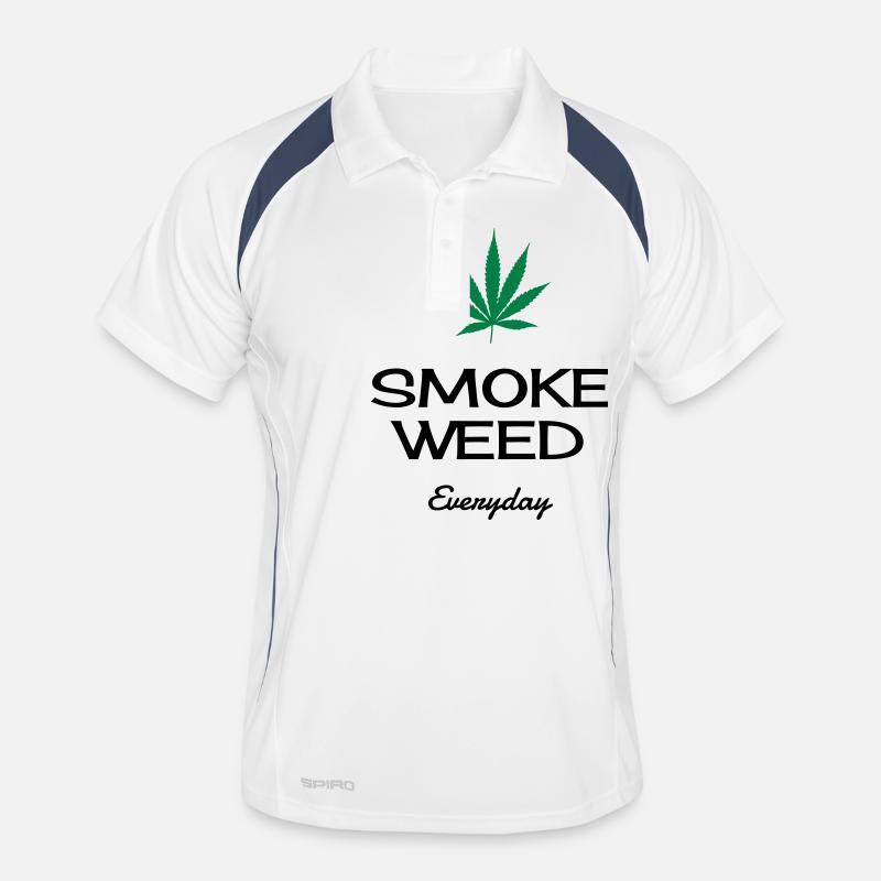 Cannabis / Haschich / Marijuana / Reggae / Rasta Polo respirant Homme