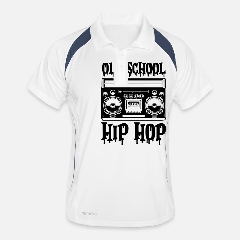 Ghettoblaster Hip Hop à l’ancienne Polo respirant Homme