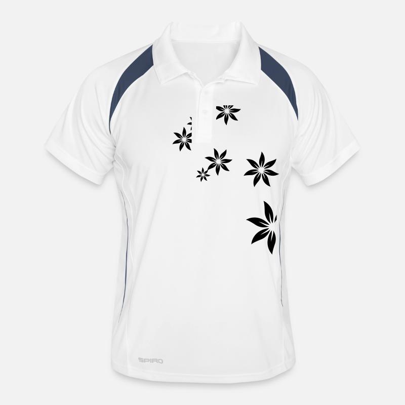 Fleurs, déco, fleur Polo respirant Homme