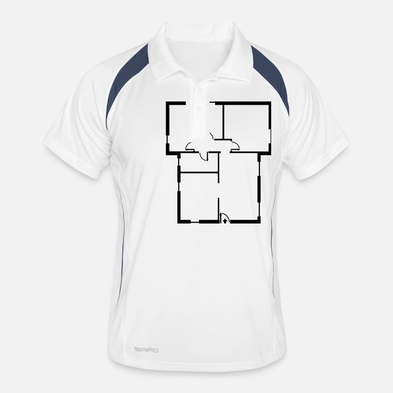 apartment_ floor_ plan Men's Polo breathable