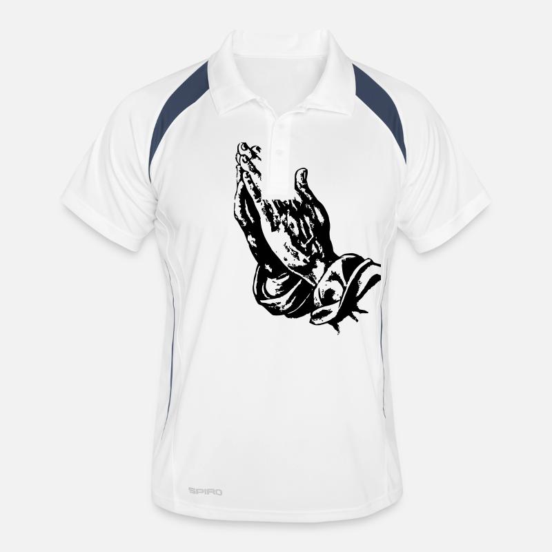 Praying hands Men's Polo breathable