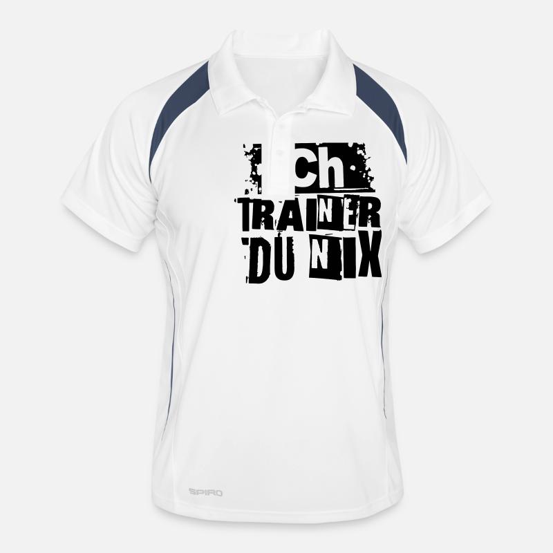 ICH TRAINER DU NIX Männer Polo atmungsaktiv