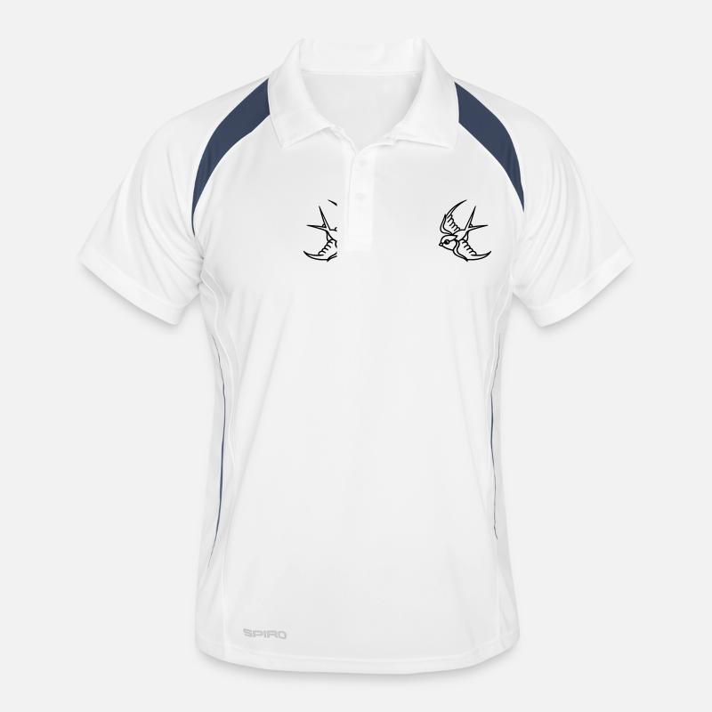 Swallows Shoulder black Männer Polo atmungsaktiv