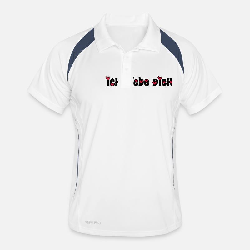 ich liebe dich Männer Polo atmungsaktiv