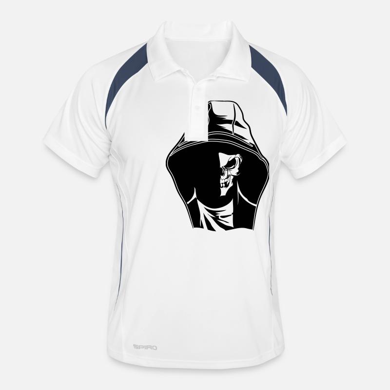 Horror face monster hood Men's Polo breathable