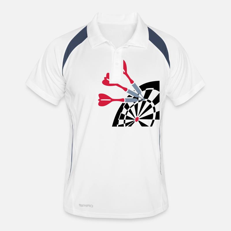 Fléchettes flèche fléchettes Polo respirant Homme