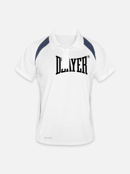 Dzayer - Polo respirant Homme - blanc/marine - Devant