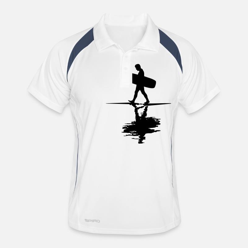 SURF 2 stickerWake Männer Polo atmungsaktiv