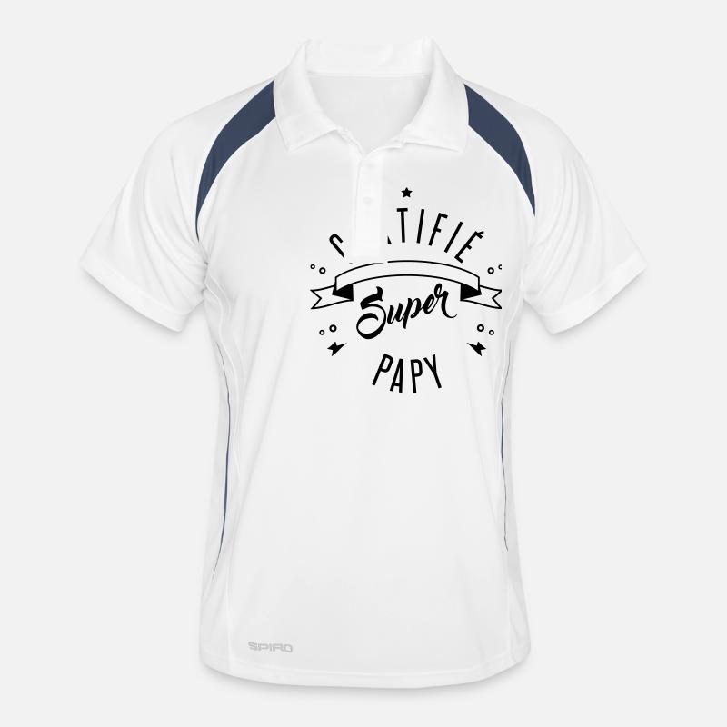 certifié super papy Polo respirant Homme