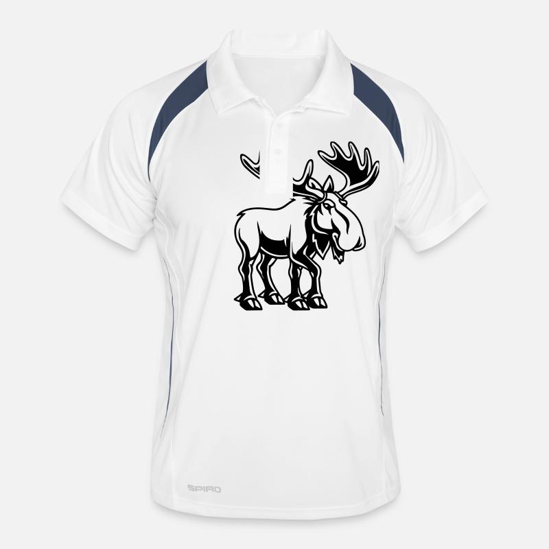 elch Männer Polo atmungsaktiv