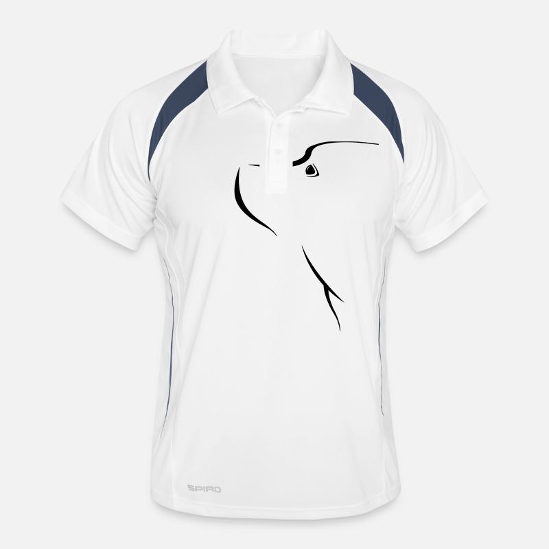 dog face Men's Polo breathable
