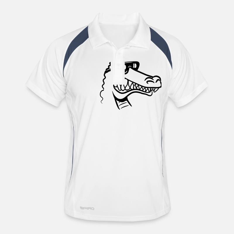 Crocodile fun funny Men's Polo breathable