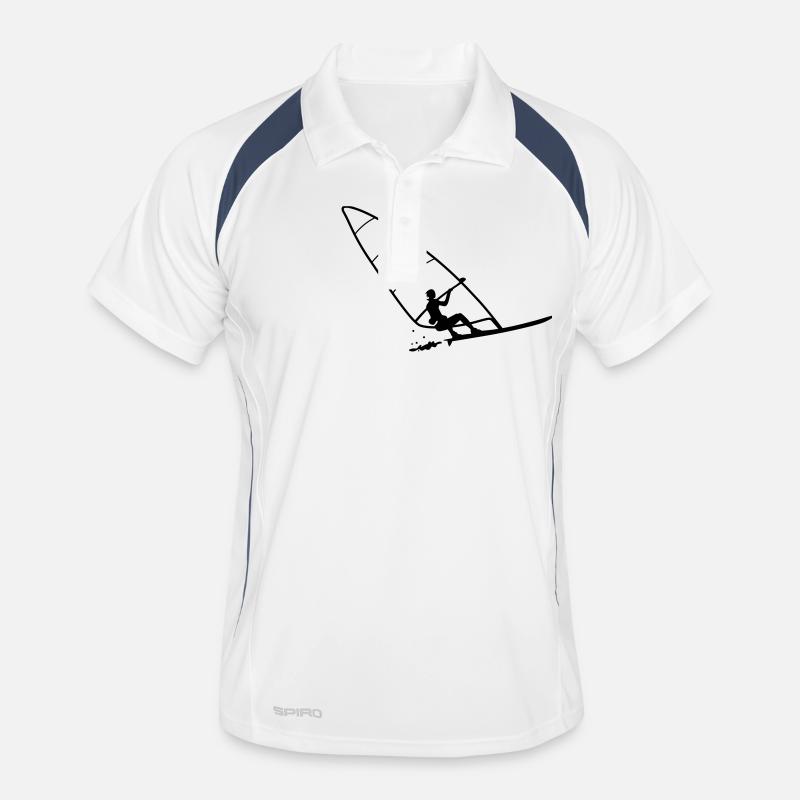 Windsurfen Männer Polo atmungsaktiv
