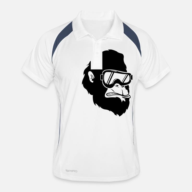 ski_gorilla_001 Männer Polo atmungsaktiv
