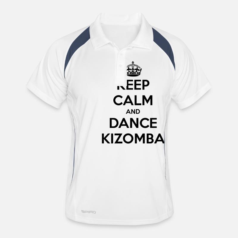 Keep calm and dance Kizomba Männer Polo atmungsaktiv