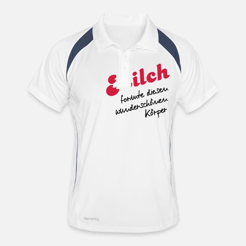 Milch Männer Polo atmungsaktiv