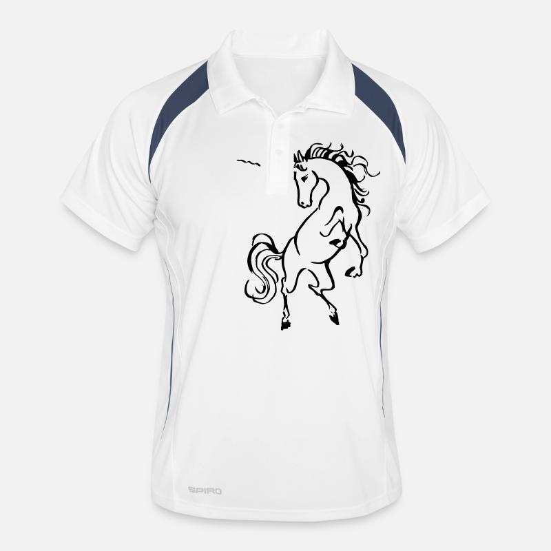 Einhorn Männer Polo atmungsaktiv