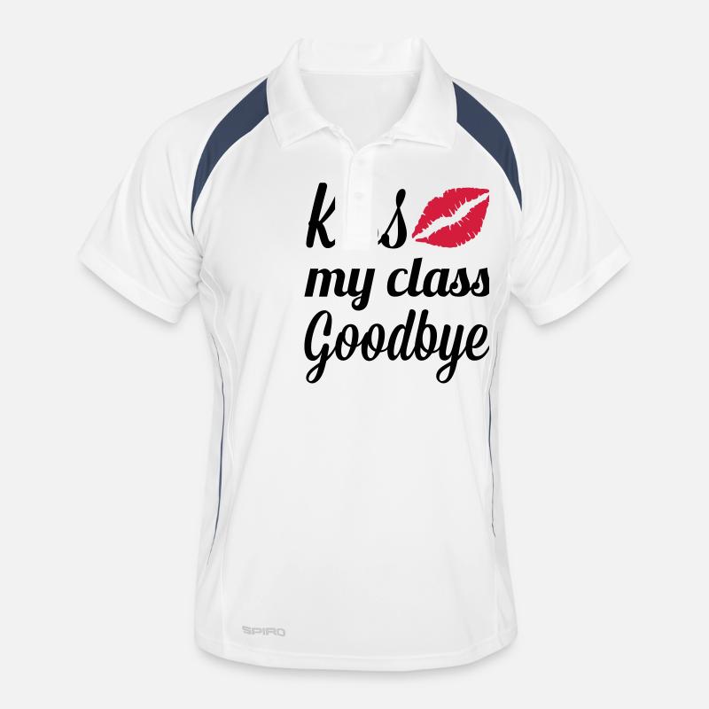 Class - Men's Polo breathable - white/navy