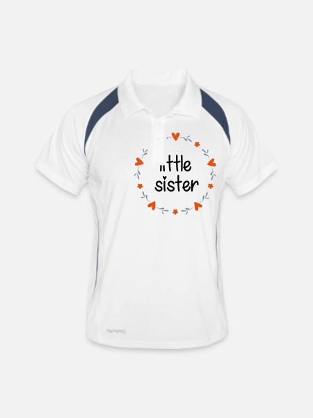 Little Sister - Men's Polo breathable - white/navy - Front