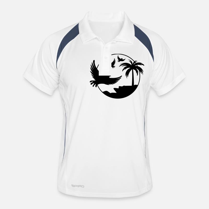 Oiseaux de paradis Polo respirant Homme