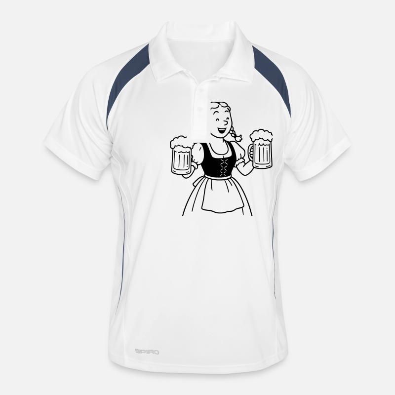 Bier mädchen Männer Polo atmungsaktiv