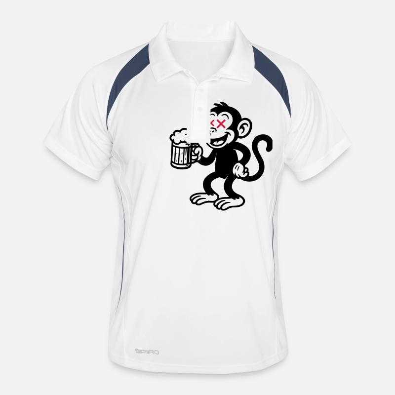 Monkey Beer Drinking Polo respirant Homme