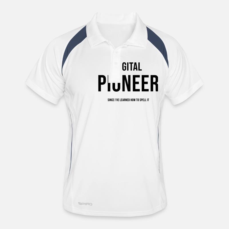 Digital Pioneer Since I ve learned how to spell it Men's Polo breathable