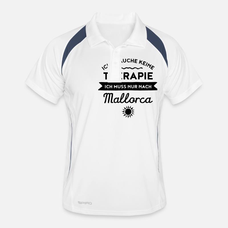 Therapie - Mallorca Männer Polo atmungsaktiv