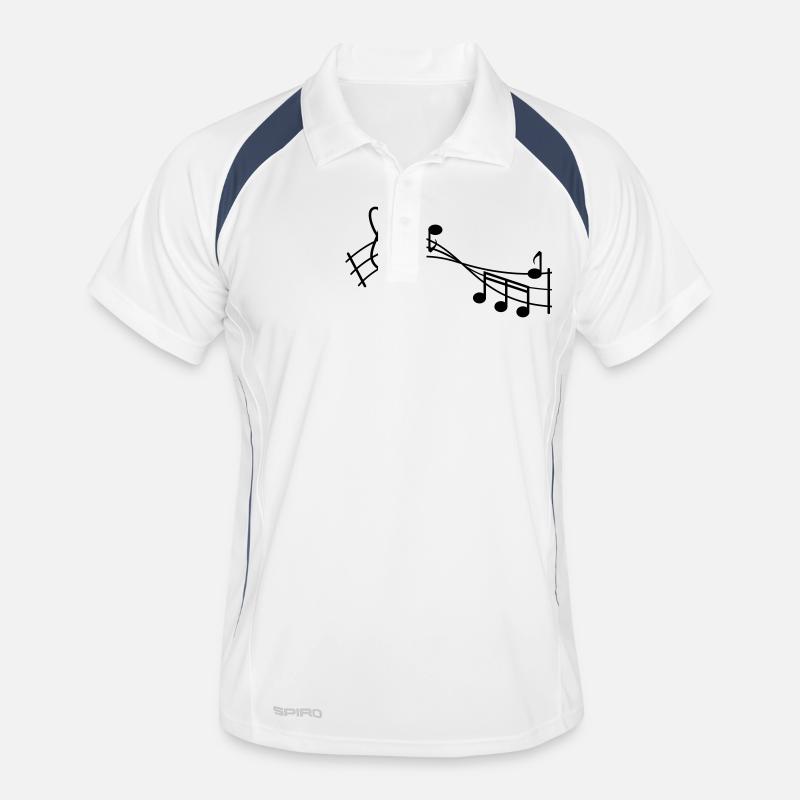 music note Men's Polo breathable