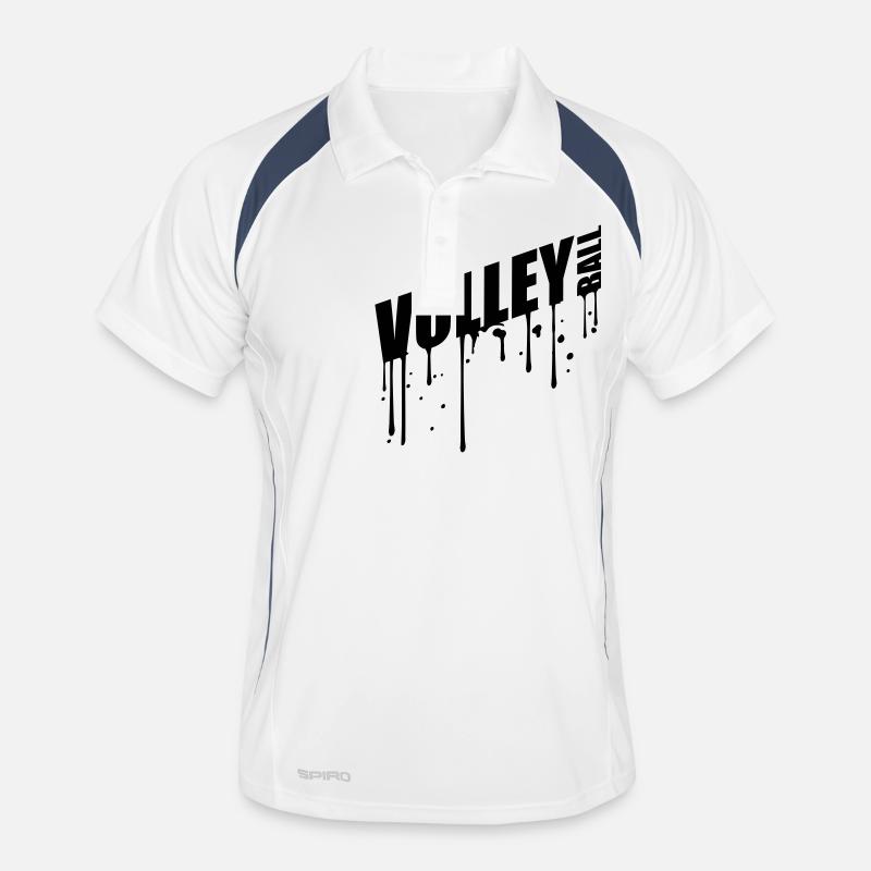 stamp drop graffiti spray text logo design cool pa Men's Polo breathable