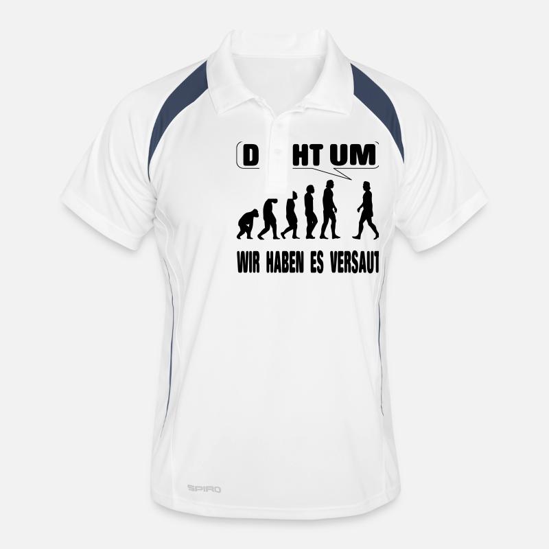 Evolution - We screwed it up Men's Polo breathable