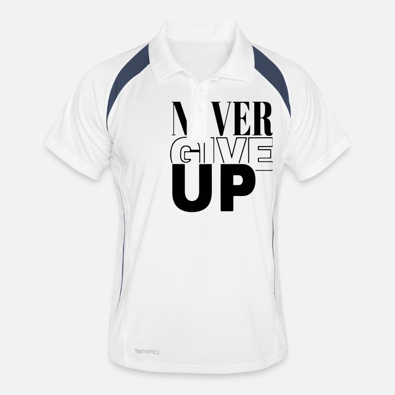 ne jamais abandonner Polo respirant Homme