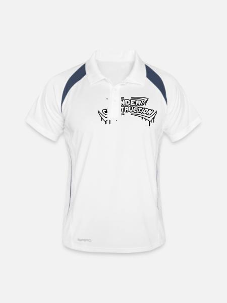 Under Construction - Men's Polo breathable - white/navy