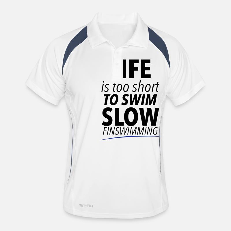 Finswimming Männer Polo atmungsaktiv
